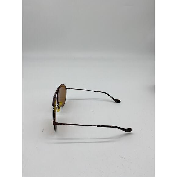 Gucci 65mm Oversize Aviator Brown Metal Sunglasses Size OS - Picture 4 of 5